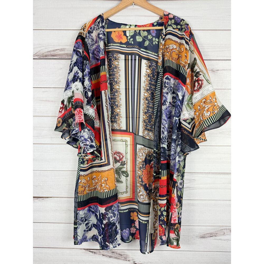 Cato Women's‎ Kimono Sheer Coverup Women's Size Large C Est 1946